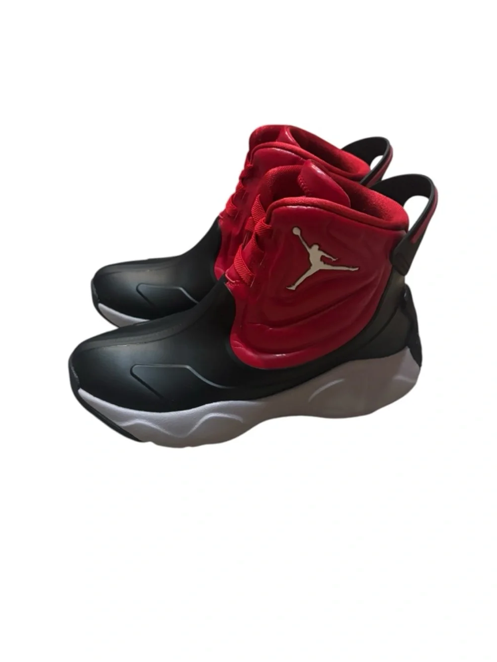 NIKE JORDAN Red DRIP Kids RAIN BOOTS - CT5799-006 Sz 2Y